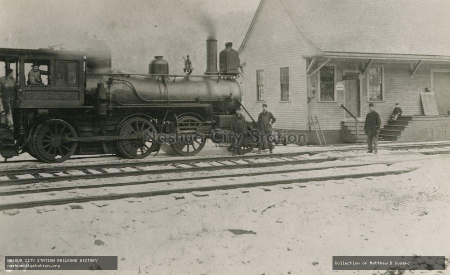 Postcard: Railroad Station, Farley, Massachusetts
